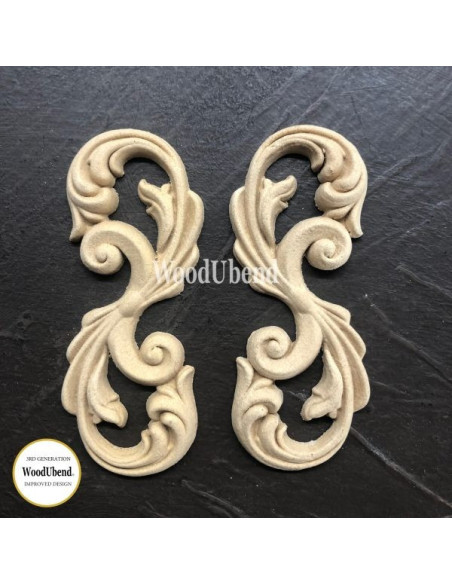 Woodubend træornament Dekoration sæt WUB2150 9×3.5cm