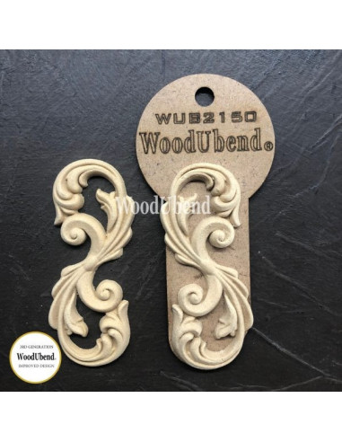 Woodubend træornament Dekoration sæt WUB2150 9×3.5cm