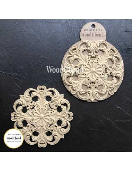 Woodubend træornament Dekoration WUB2171 14x14cm
