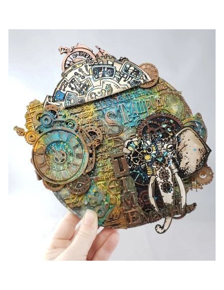 Stamperia blød form owl and memories (K3PTA486) 29x21 cm