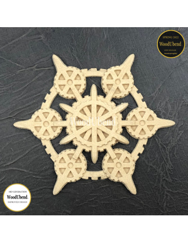 Woodubend træornament Dekoration sæt WUB6113 15.5x15.5x1 cm
