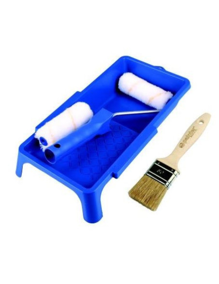 Velour malerullesæt 10 cm med pensel