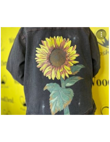 Posh Chalk Lag på lag Stencil Hippy Sunflower 39x26cm