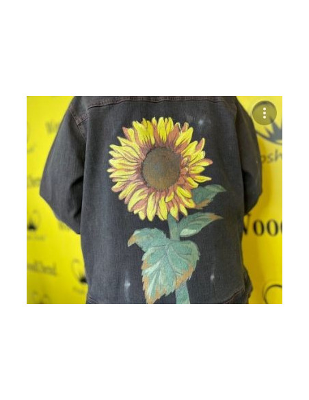 Posh Chalk Lag på lag Stencil Hippy Sunflower 39x26cm