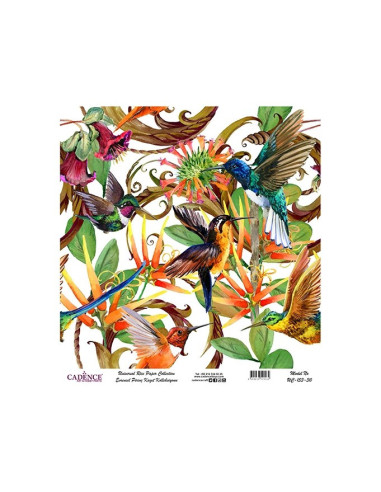 Cadence rispapir blomster UC153 30x30cm