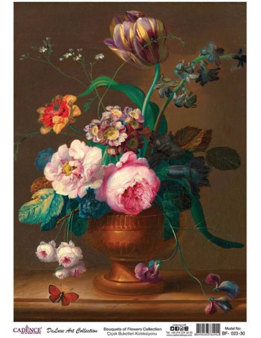 Cadence rispapir blomster BF23 30x42cm