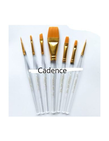 Cadence penselsæt flad / Spids CA-7016 7 stk