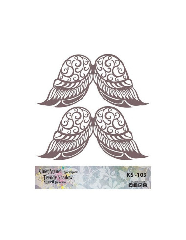 Cadence siluet stencil vinger KS103 25x25 cm