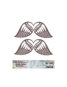 Cadence siluet stencil vinger KS104 25x25 cm
