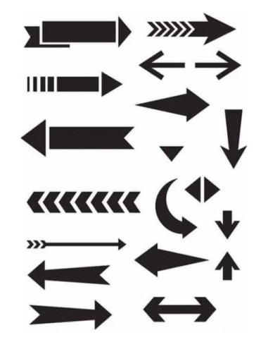 Cadence stencil Pile MA81 21x29 cm