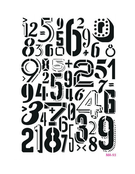 Cadence stencil mixmedia tal MA93 21x29 cm