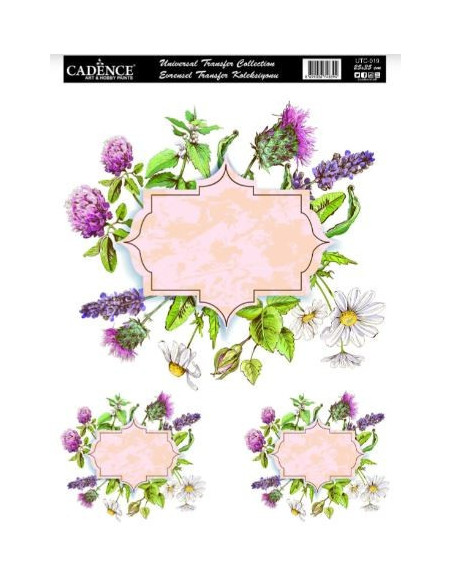 Cadence Transfer Blomster UTC 023 25x35 cm