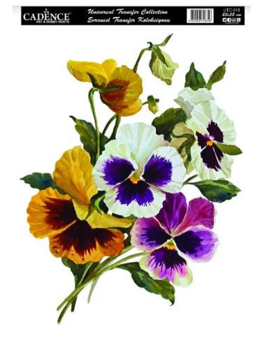 Cadence Transfer Blomster UTC 015 25x35 cm