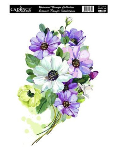 Cadence Transfer Blomster UTC 014 25x35 cm