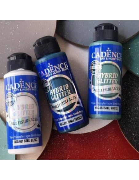 Cadence hybrid guld glitter Grafitti grå 081 120 ml