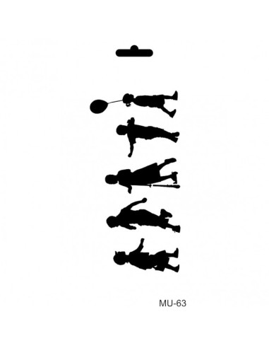 Cadence stencil MU-63 Mennesker 10x25 cm