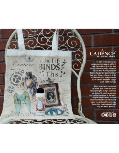 Cadence decoupage lim til stof 120 ml