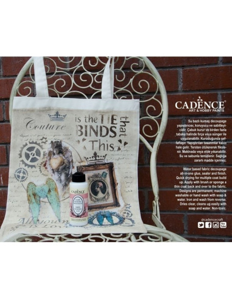 Cadence decoupage lim til stof 120 ml