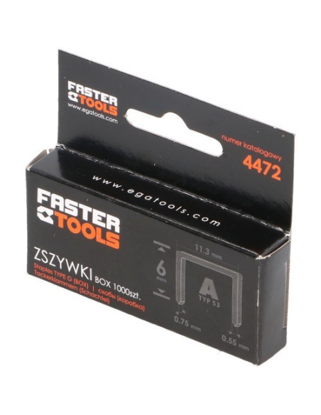 Hæfteklammer 6 mm eller 8 mm