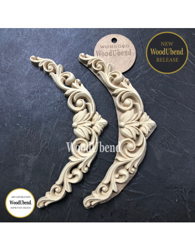 Woodubend træornament Dekoration 2 stk WUB6060 10x21cm