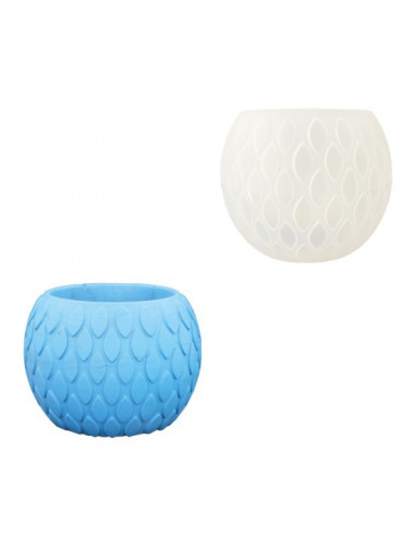 Silikoneform fyrfadsstage Ø 8,2cm x 6,75cm med øjne 0002
