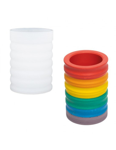 Silikoneform Penneholder stribet 11cm x 7,5cm 0172