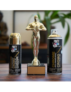 Pinty plus crome effekt spray Guld 2