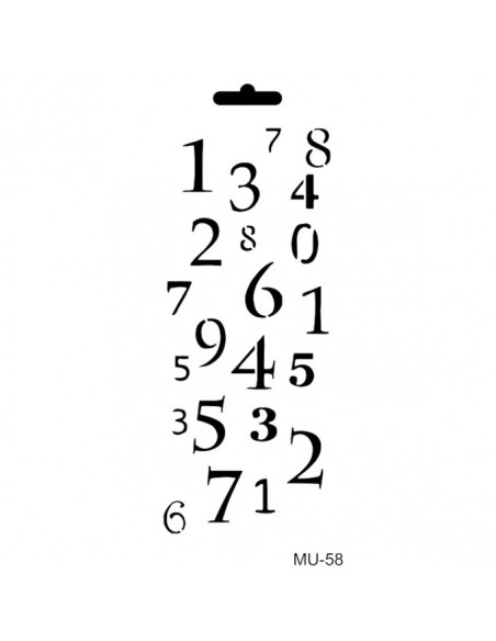 Cadence stencil MU-59 Tal 10x25 cm