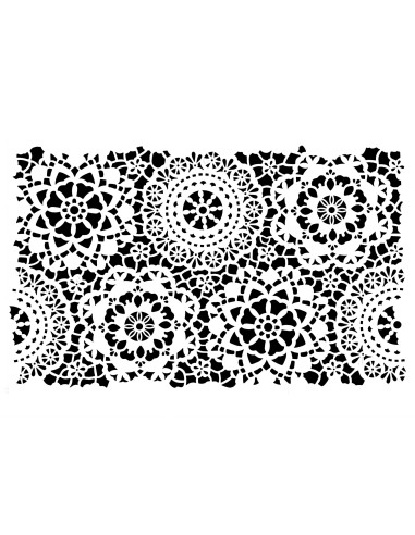 Posh Chalk Stencil Posh Hippy Lace 120x80cm