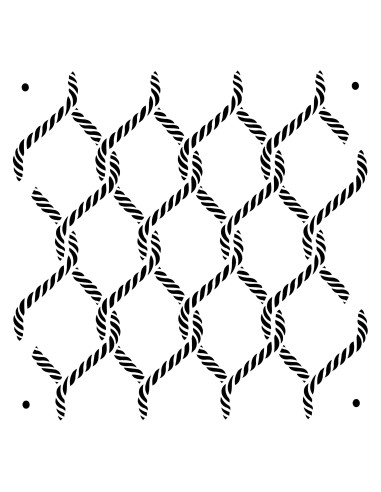 Posh Chalk Stencil Posh Knots 60x60cm