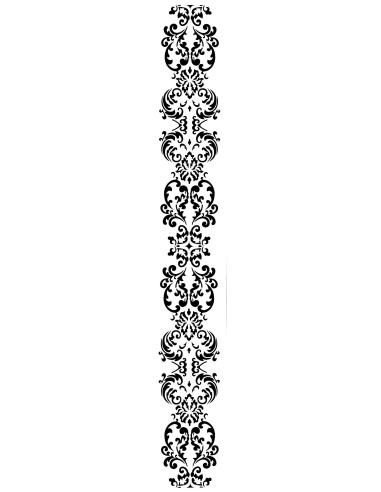 Posh Chalk Stencil Long Wall Panel 140x20cm HD033