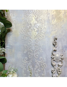 Posh Chalk Stencil Long Wall Panel 140x20cm 2