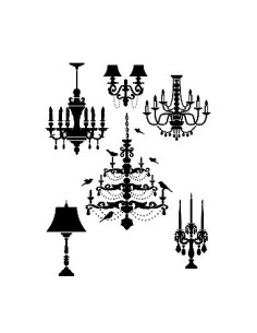 Cadence Stencil lamper 21x29 cm AS544