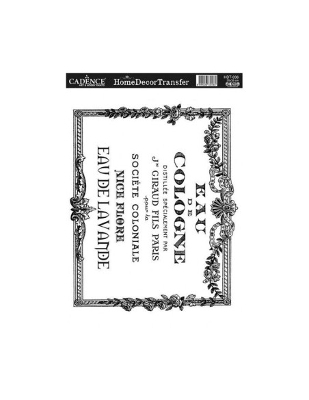 Transfer Tekst 25x35 cm HDT-036