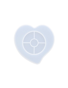 Jesmonite Silikoneform11,8cm x 10,5cm Hjerte 0008 2