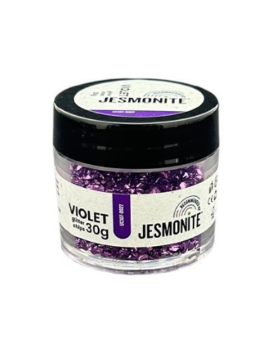 Jesmonite Glitterchips 30g - Violet 0027