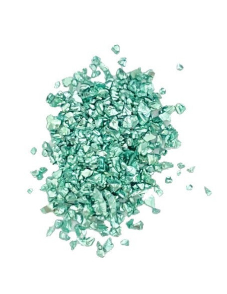 Jesmonite Glitterchips 30g - Emerald grøn 0029