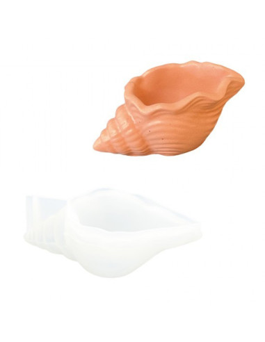 Jesmonite Silikoneform Konkylie10cm x 6cm x 3,5cm 0278