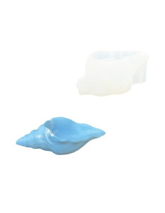 Jesmonite Silikoneform Konkylie 12cm x 6cm x 2cm 0277