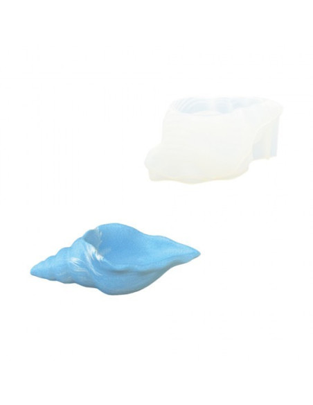 Jesmonite Silikoneform Konkylie 12cm x 6cm x 2cm 0277