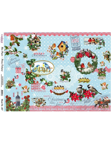 Cadence rispapir Julemotiv 257 30x40 cm