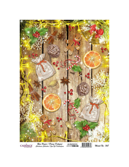 Cadence rispapir jul 30x42 cm 768