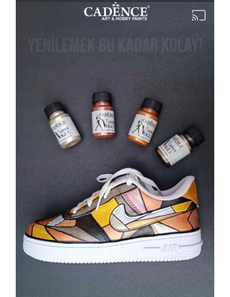 Cadence lædermaling Guld 50 ml 04