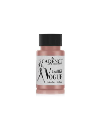Cadence Vogue Metallic Lædermaling Dried rose 50 ml 06