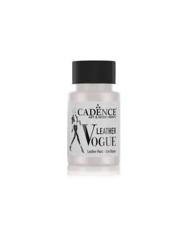Cadence Vogue lædermaling Pearl 50 ml 01