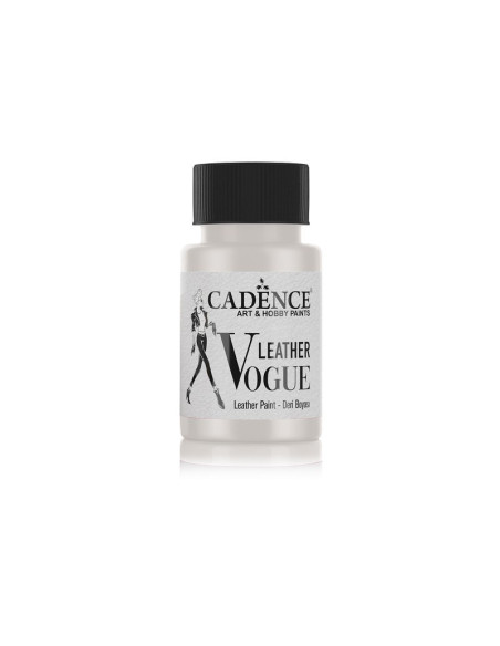 Cadence Vogue lædermaling Pearl 50 ml 01