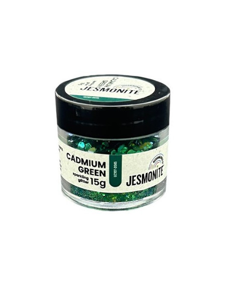 JesmoniteMousserende glitter Cadmiumgrøn 15 g 0045