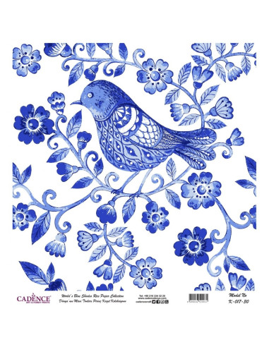Cadence rispapir fugl K-017 30x30 cm