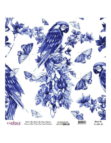 Cadence Rispapir Papegøje k-055 30x30 cm