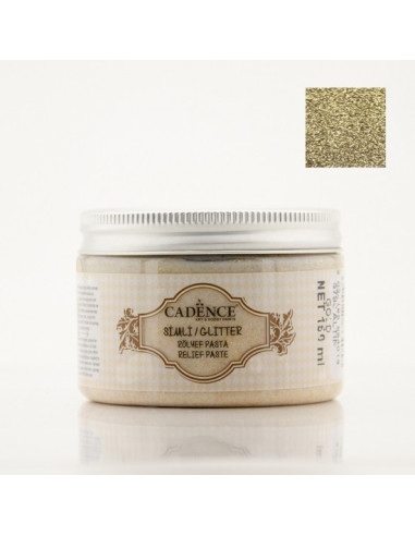 Cadence glitter relief pasta guld 5798
